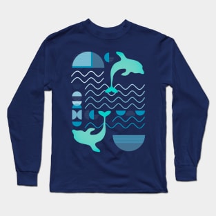 OCEANIC ABSTRACT ART Long Sleeve T-Shirt